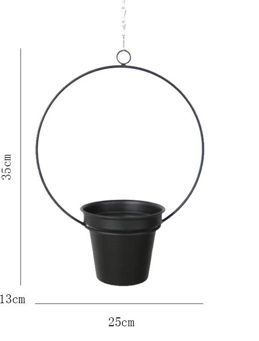 Iron Geometric Hanging Planter (Outer Circle) (IRON-88)